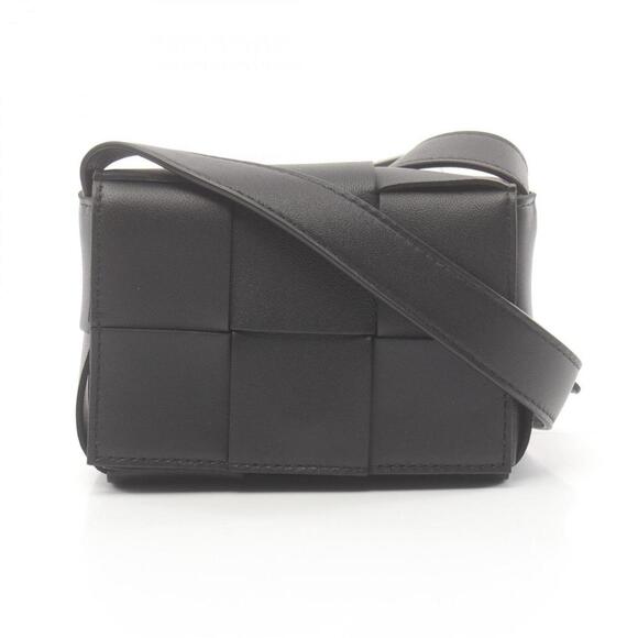BOTTEGA VENETA Black Leather Shoulder Bag - Picture 1 of 6